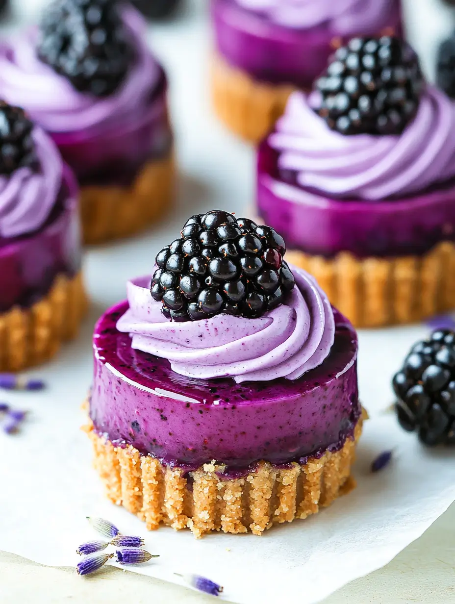 Blackberry Lavender Cheesecake