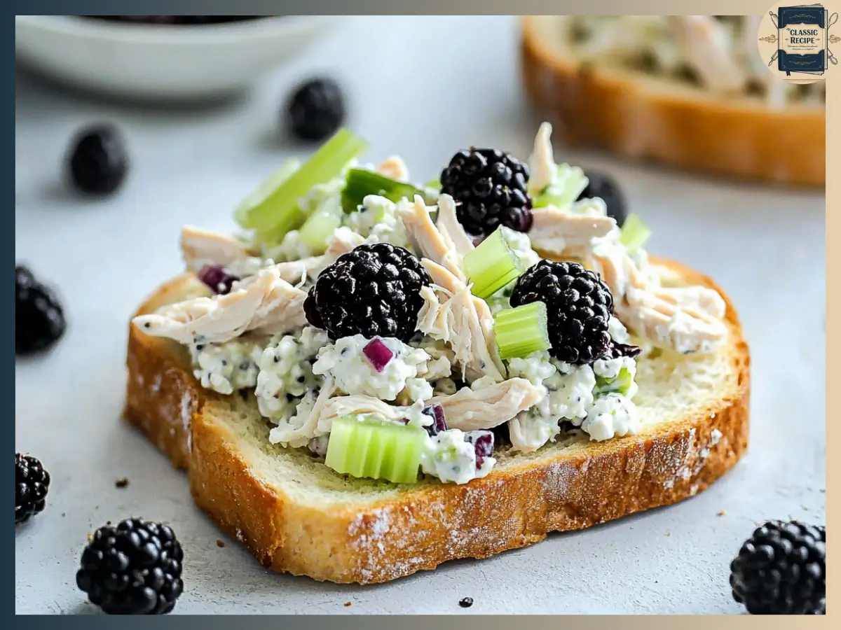 chicken and blackberry salad
