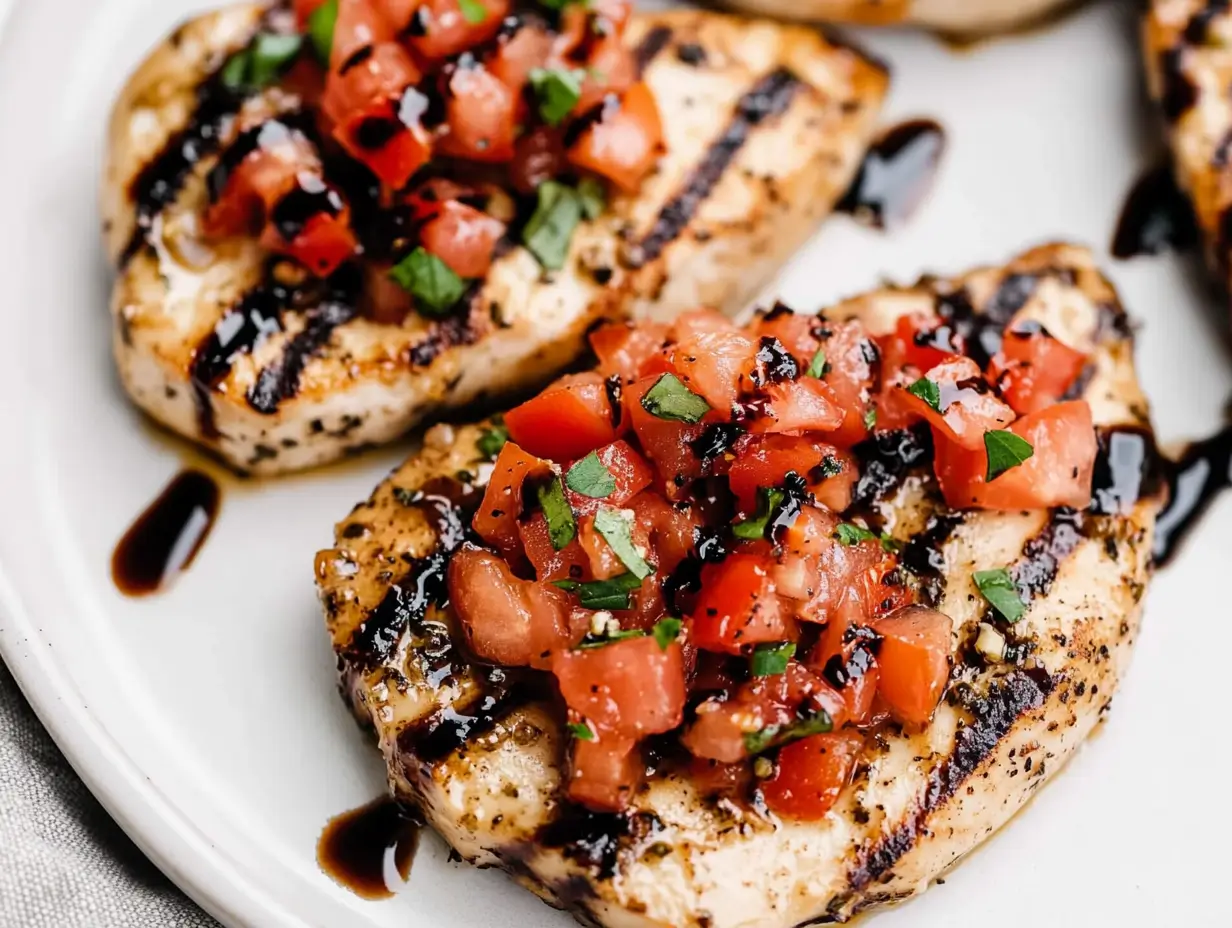 Grilled Chicken Bruschetta