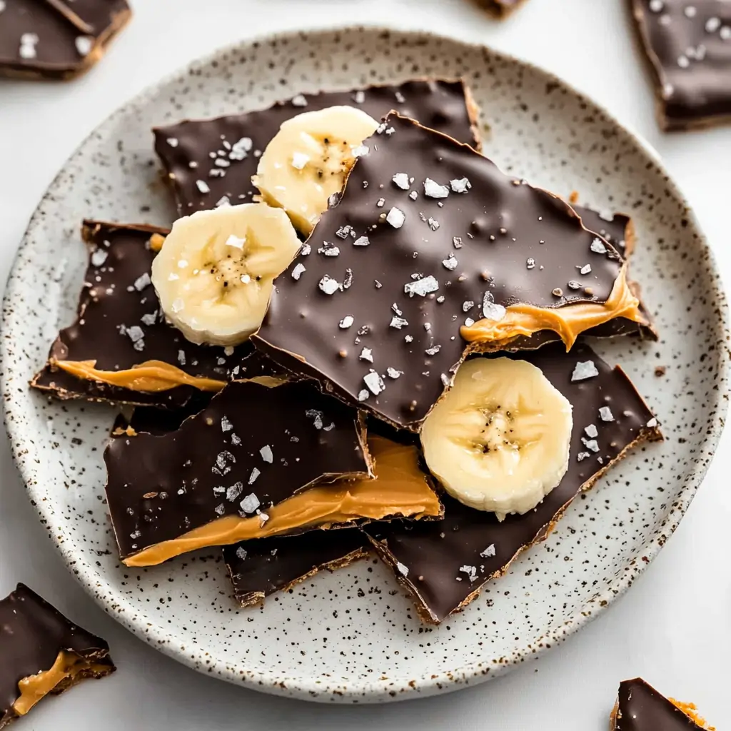 Frozen banana bark